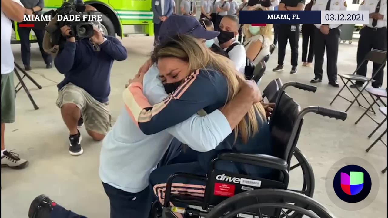 Homenajean a desamparado que salvó la vida a una mujer víctima de un chofer borracho en Miami-Dade