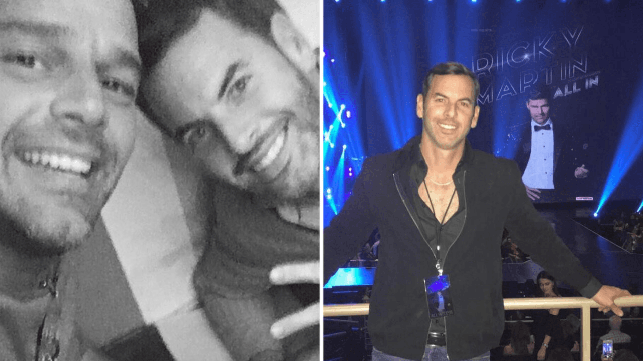 Ricky Martin y Carlos González Abella