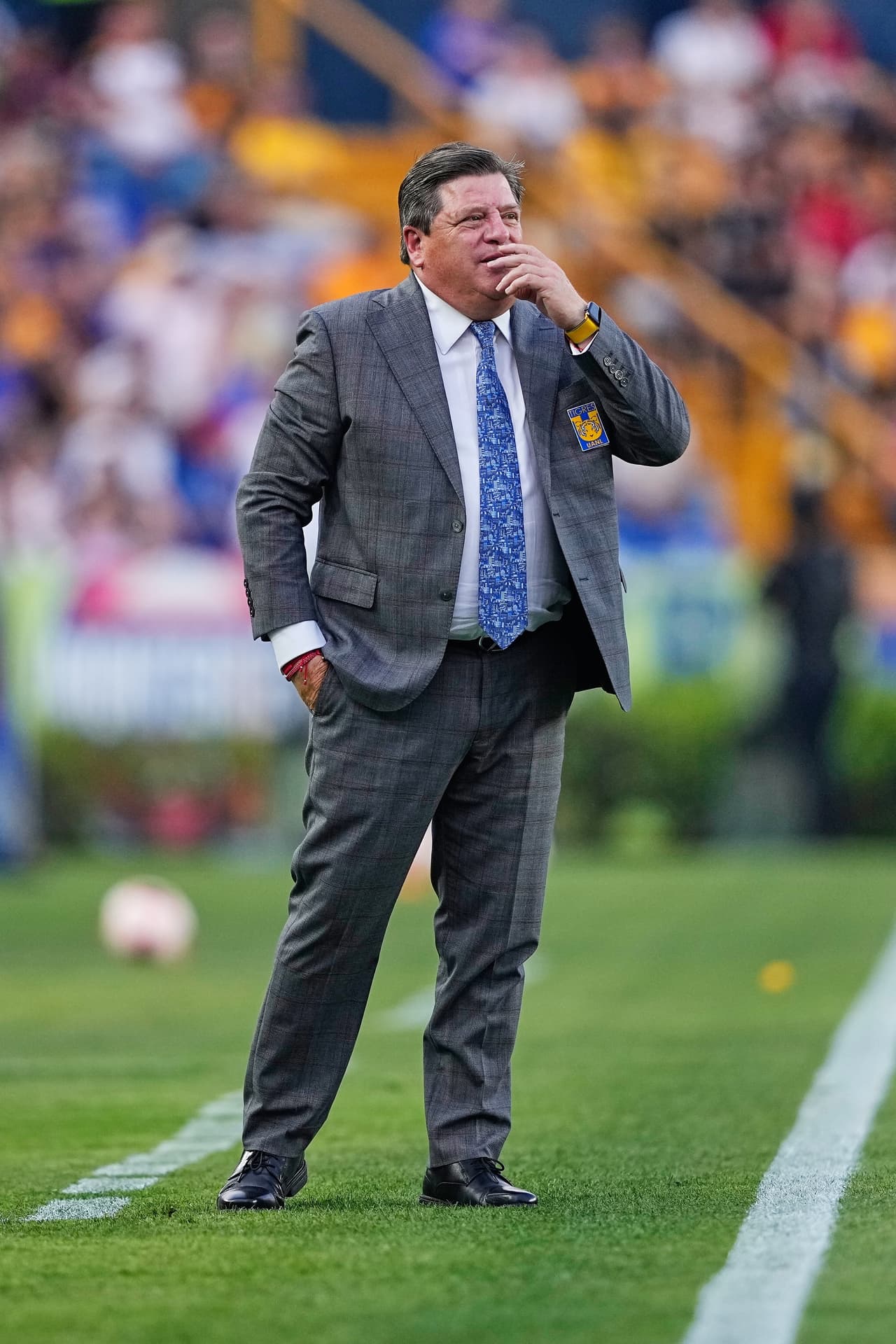 Miguel Herrera analizaba el juego, que en la primera parte fue complicado para su escuadra.