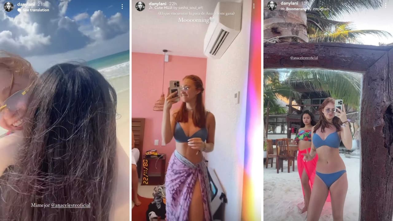 Daniela Martínez y Ana Celeste en Tulum