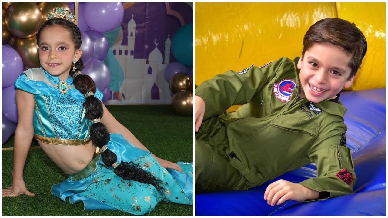 Los pequeños tuvieron una fiesta de dos temáticas.