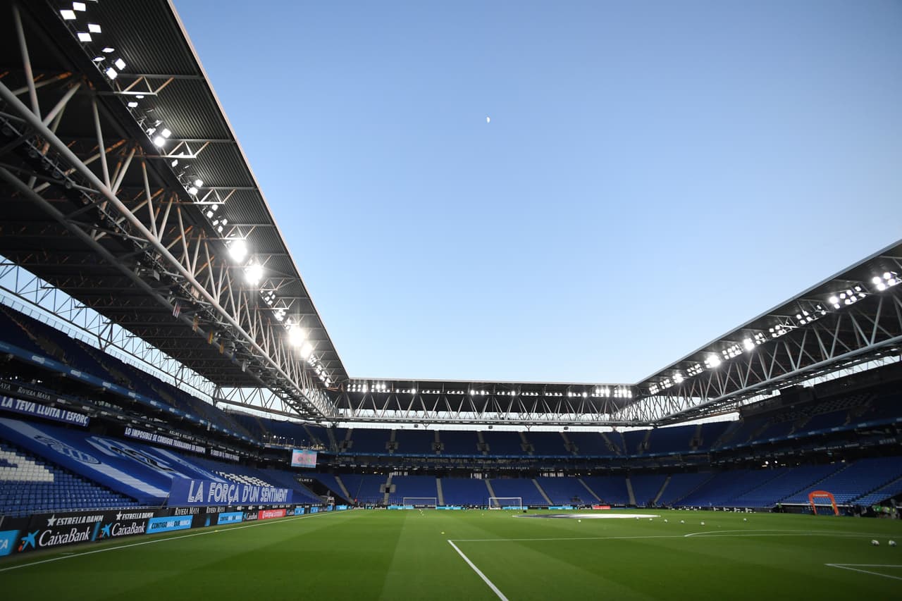 El RCDE Stadium con una vista general para el partido entre Espanyol y Real Madrid.