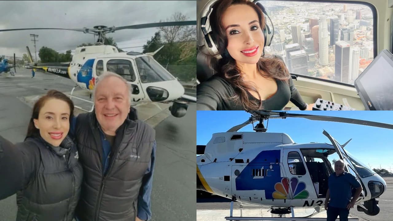 Eliana Moreno y George Marciniw: la periodista y el piloto que murieron en accidente de helicóptero de Los Ángeles