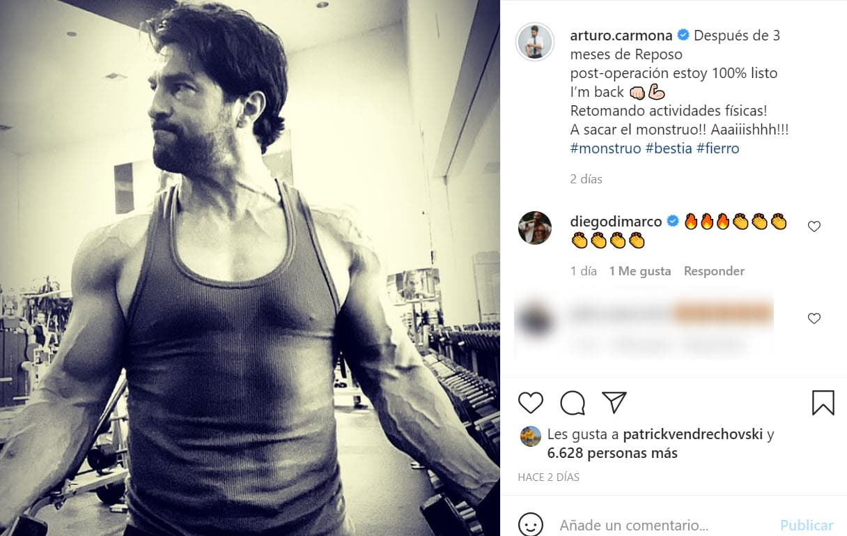 "Después de
<b><a href="https://www.instagram.com/p/CR9yuu5rS2s/" target="_blank">3 meses de reposo post operación</a></b>, estoy 100% listo. 'I’m back'. ¡Retomando actividades físicas! ¡A sacar el monstruo!", advirtió el sábado 31 de julio.
<br>