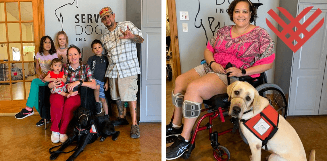 Buscan recaudar fondos para ayudar a veteranos de Texas a conseguir perros de servicio