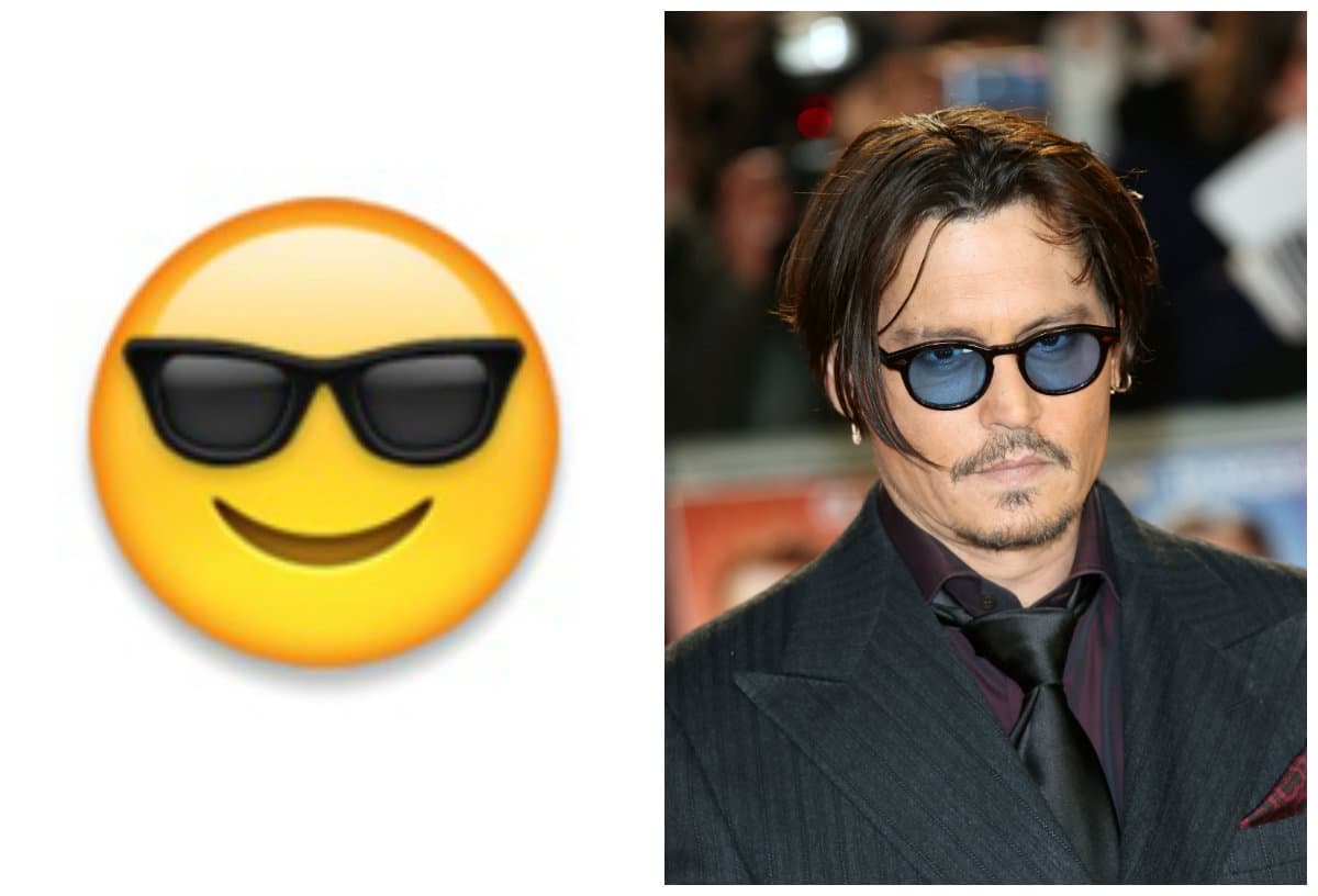 Por otro lado, al igual que a esta carita virtual a Johnny Depp ya se le encarnaron los lentes.