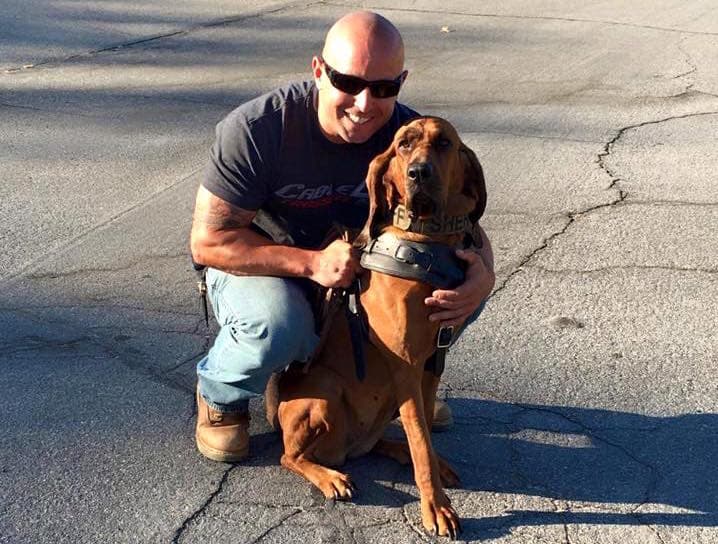 La perra policía que encontró a una adolescente secuestrada