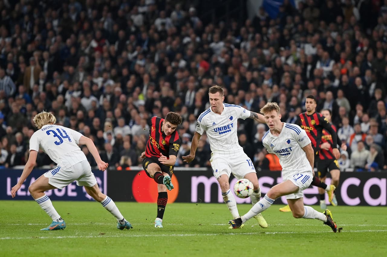 El Manchester City no pasó del empate 0-0 en su visita a Dinamarca ante Copenhague, mientras que Juventus cayó en Israel por 2-0 ante el Maccabi Haifa.