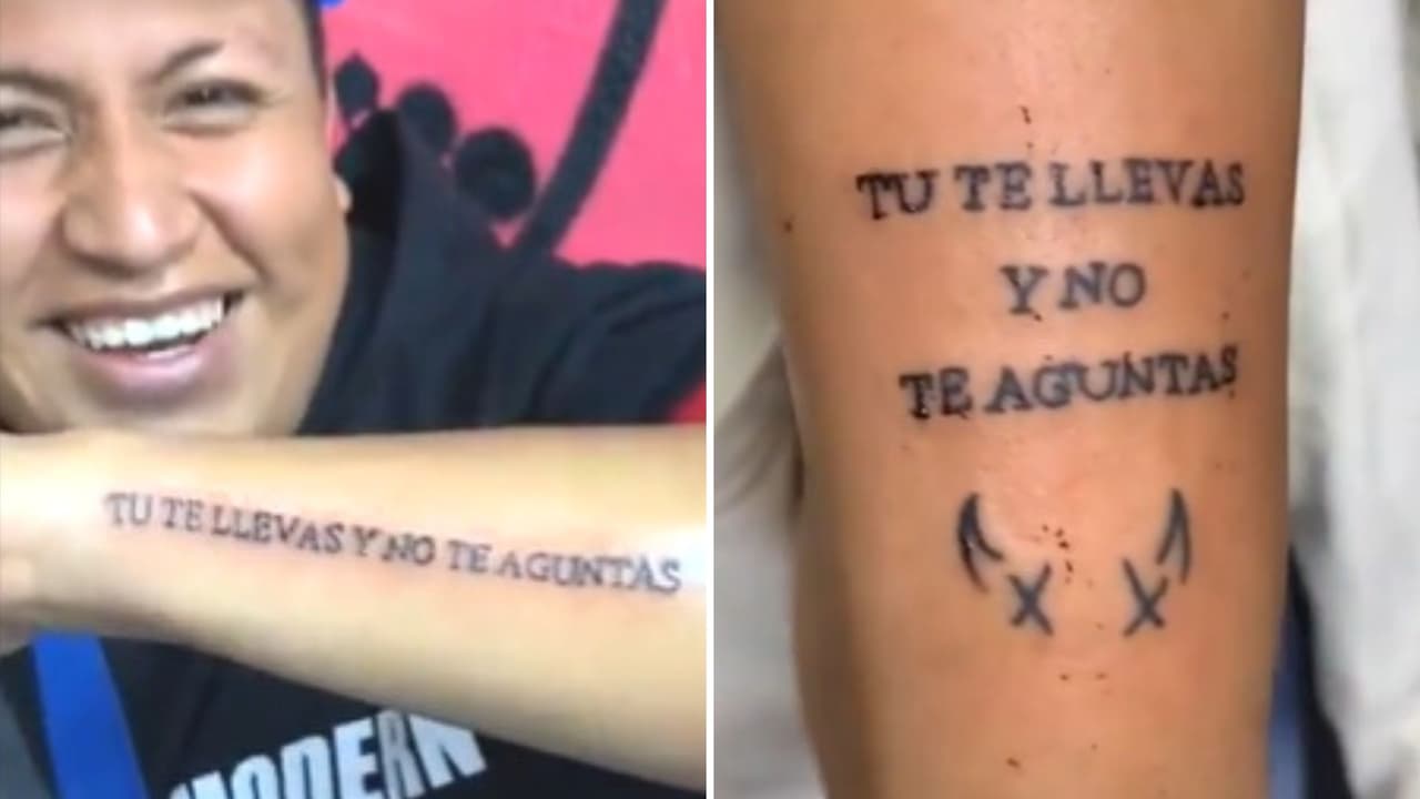 Amigos se hacen un tatuaje con falta de ortografía
