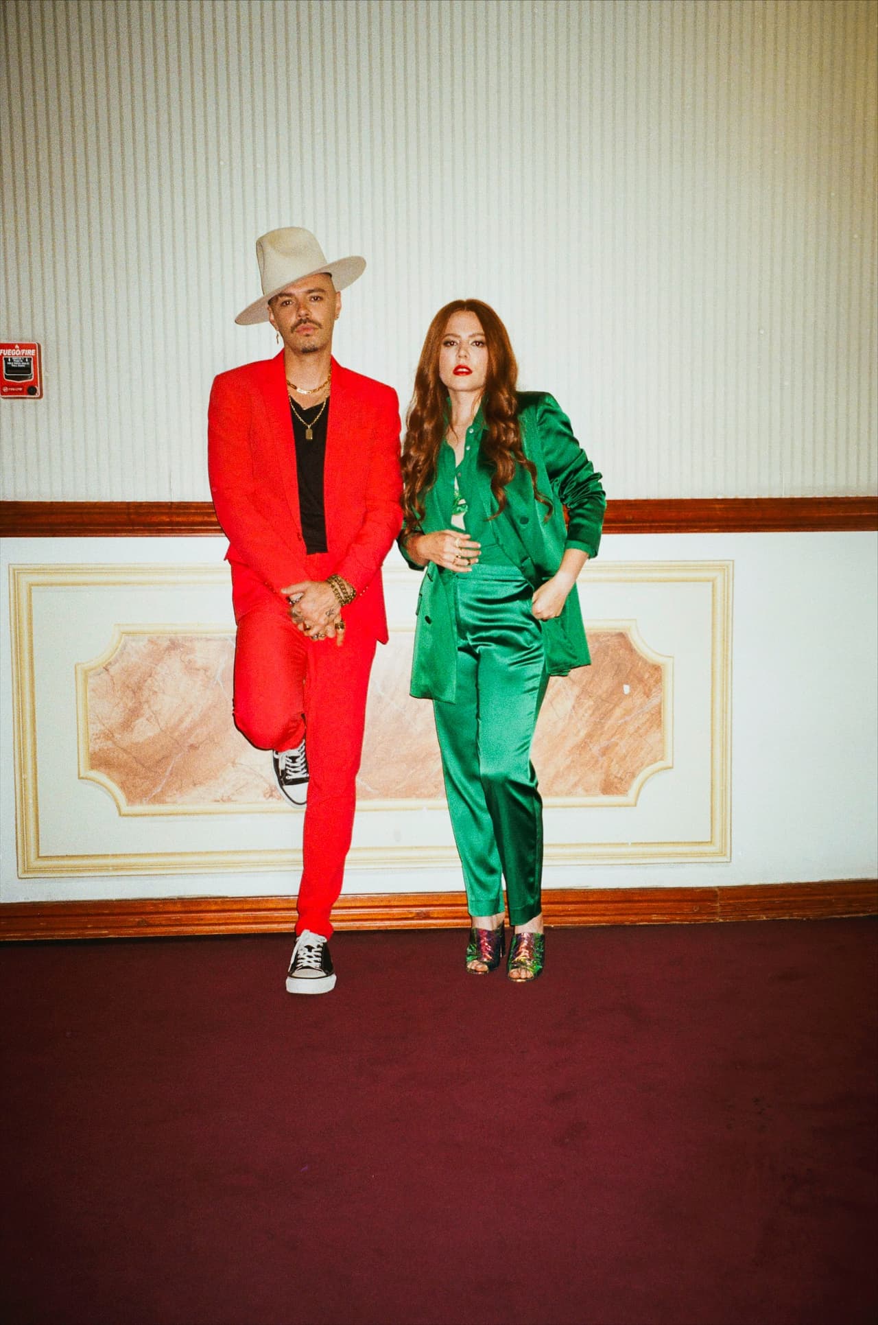 <h2 class="cms-H2-H2"></h2>
<h3 class="cms-H3-H3">Jesse & Joy</h3>
<br>Tirzah Joy Huerta Uecke y Jesse Eduardo Huerta Uecke, mejor conocidos en el medio artístico como Jesse & Joy, son otros de los invitados especiales a la gala. En esta edición están nominados en la categoría de Mejor Álbum Vocal Pop por el disco 'Clichés'.