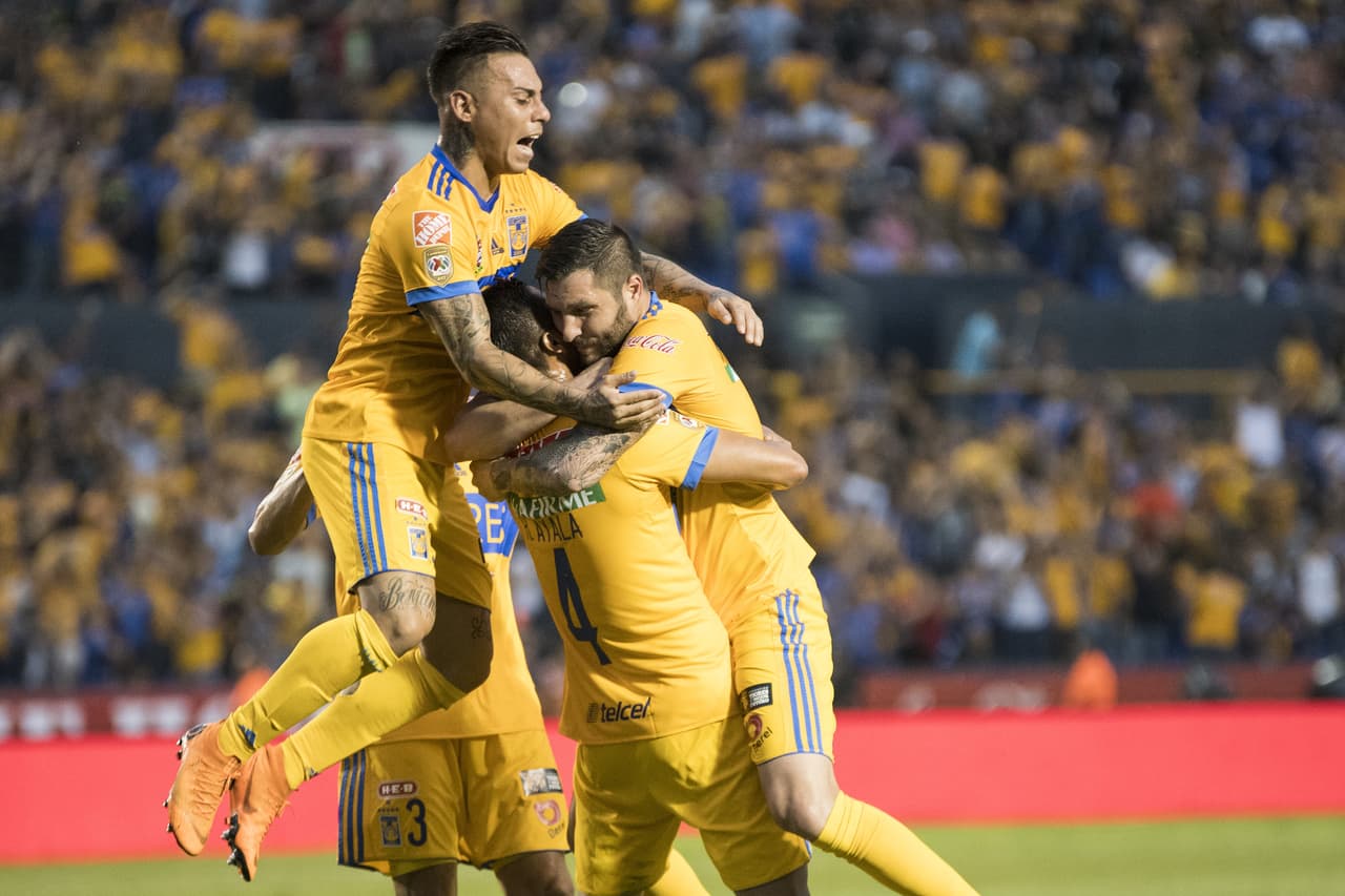 Tigres se impuso así 2-0 contra Santos Laguna en el juego de ida de los cuartos de final de la Liguilla del Clausura 2018 en la Liga MX.