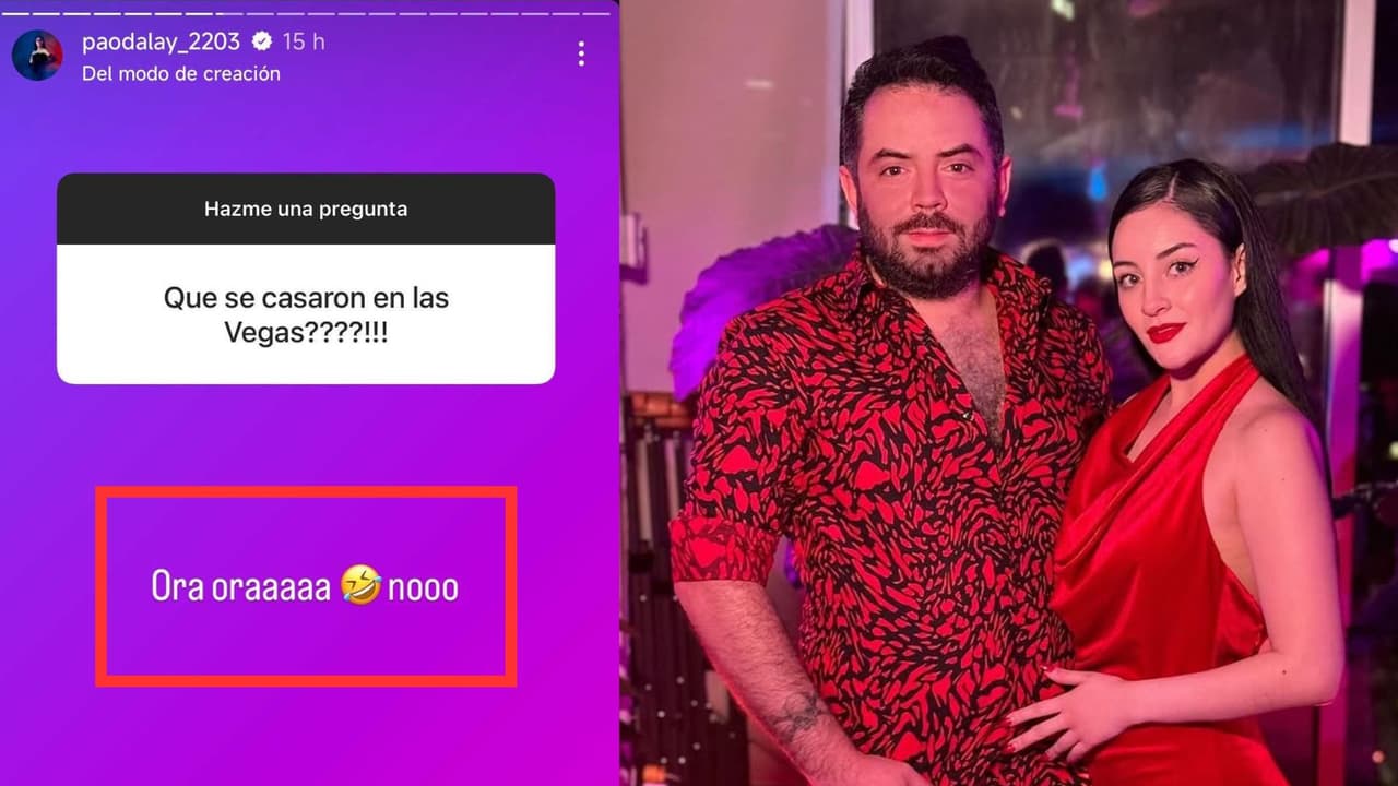 Paola Dalay desmintió que se haya casado con José Eduardo Derbez en Las Vegas.