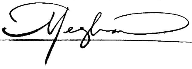 Esta es la letra estilizada de una mujer para quien la apariencia importa mucho. Los pequeños toques, como ese gancho extravagante al comienzo de su "M", revelan que una vez que ha puesto su corazón en algo, nada la detendrá hasta que esté satisfecha con su objetivo. Esta es una mujer romántica, apasionada y devota, aunque un tanto insegura.