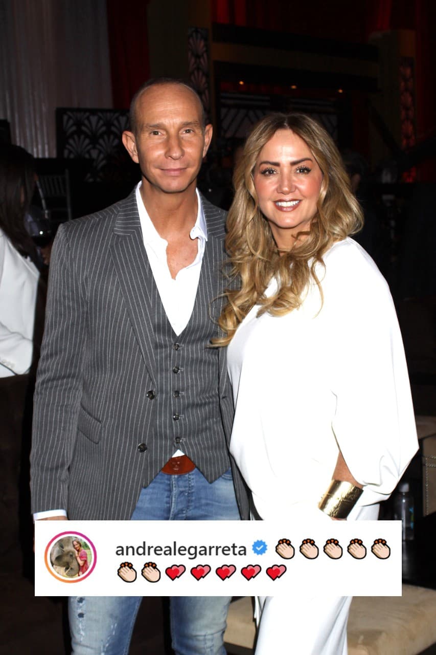 <b>Andrea Legarreta y su esposo Erik Rubín</b> se unieron a la celebración, la presentadora lo hizo con emoticonos, mientras que el cantante le dio 'like' a la publicación.
<br>