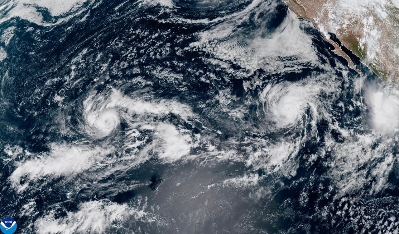 El Niño desata ciclones y huracanes; tres fenómenos avanzan sobre el Pacífico en simultáneo