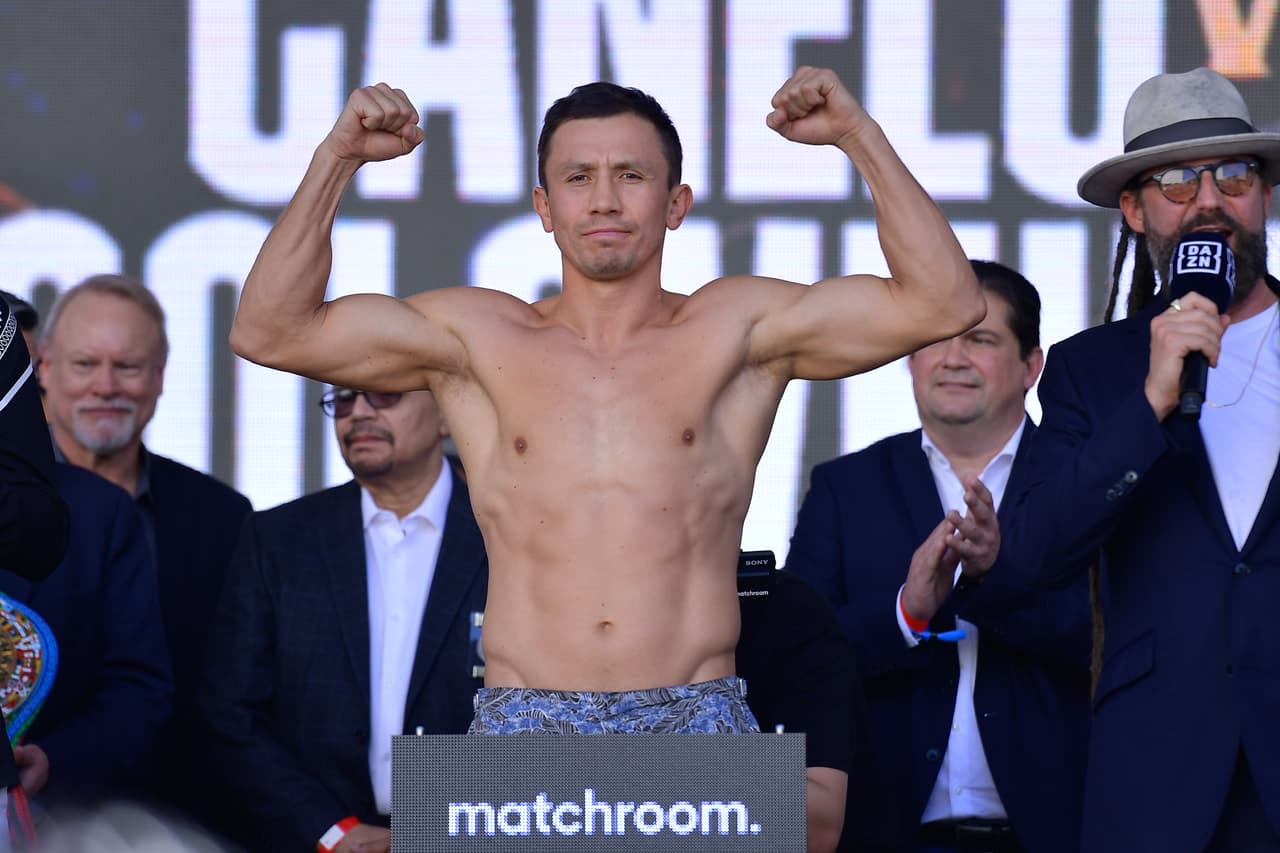 Saúl 'Canelo' Álvarez y Gennady Golovkin no tuvieron problemas para dar el peso y todo quedó listo para que se enfrenten mañana en Las Vegas.