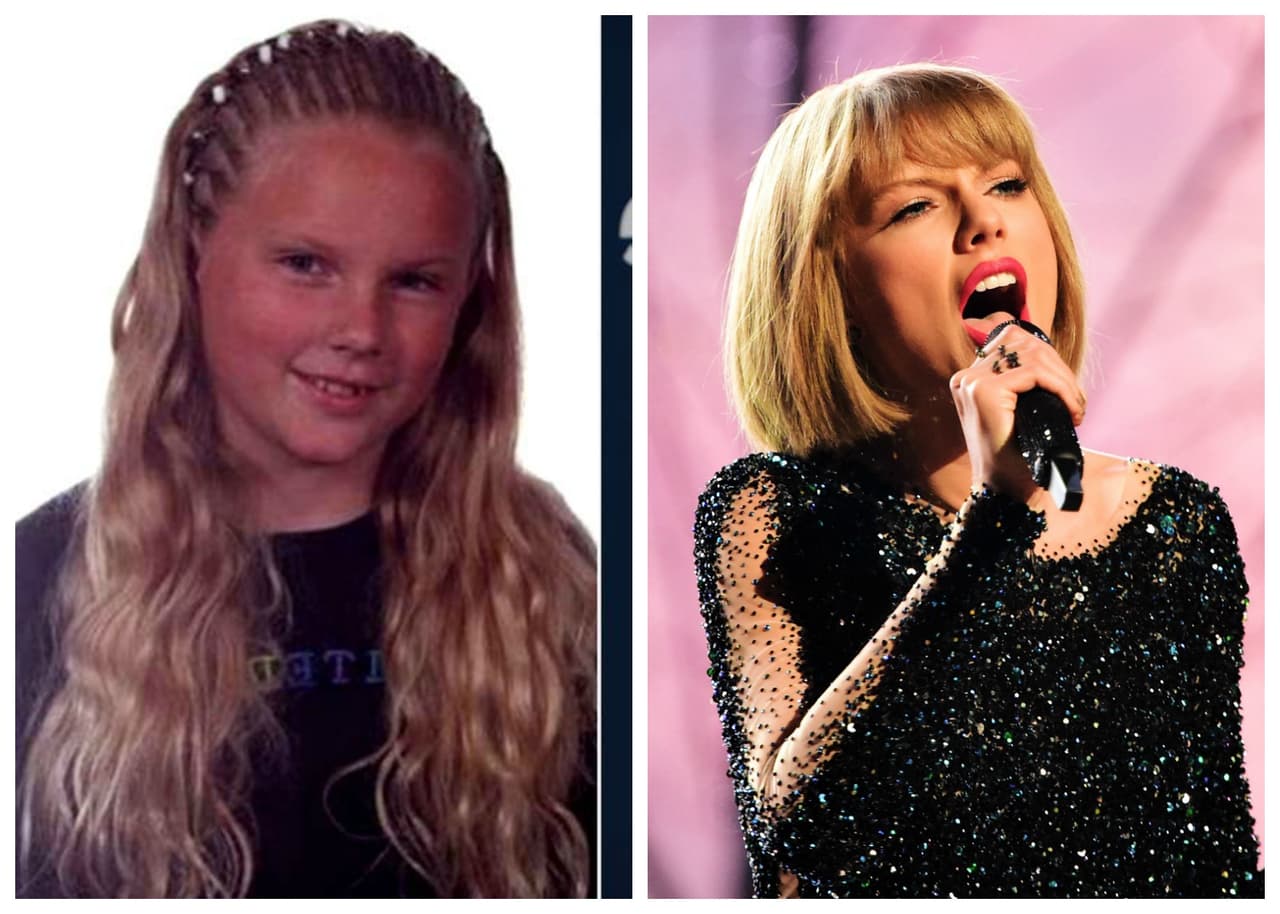 Ya más grande y como una adolescente que aún no estaba ni cerca de ser la gran cantante en la que se convirtió.