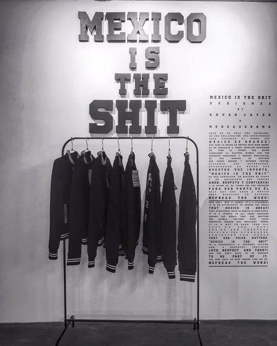 Chamarra "Mexico is the shit" creada para @mercadorama por @anuarlayon | @mexicoistheshit