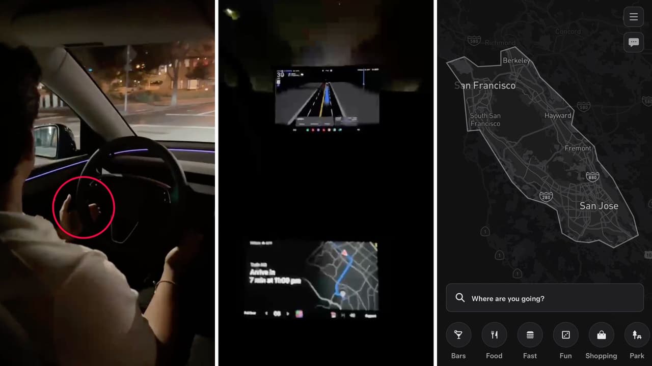 Con conductores de seguridad: Tesla lanza su servicio de robotaxis en el Área de la Bahía