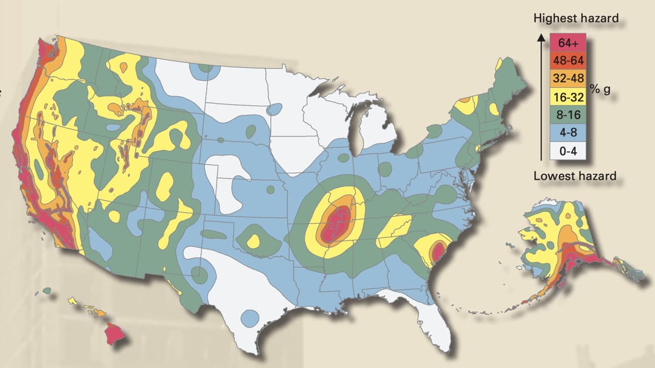 Mapa de riesgo de terremoto
