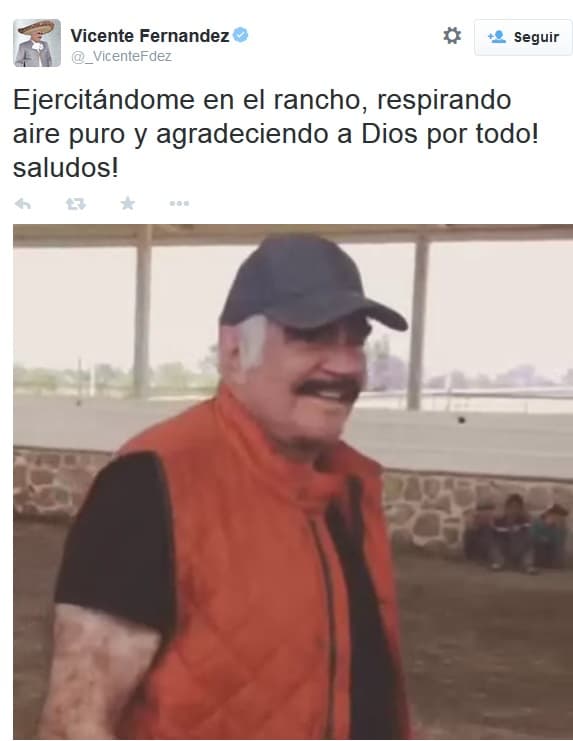 Y nunca faltan las palabras de optmismo, en redes sociales es demasiado activo y tiene más de 800 mil seguidores.