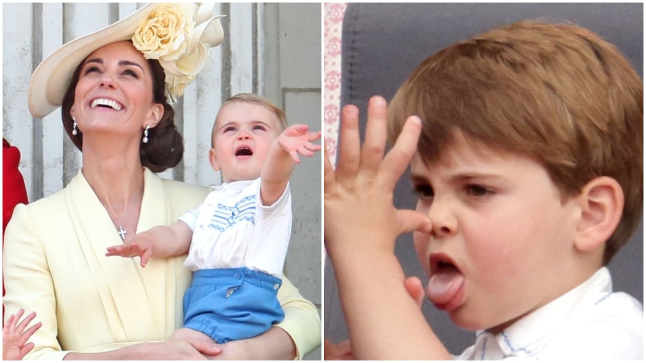 Los gestos del príncipe Louis.