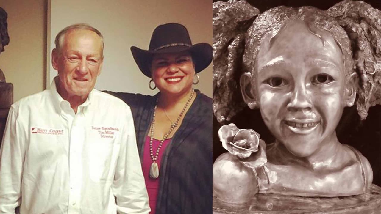 Escultura de Maleah Davis encuentra hogar en las oficinas de Texas Equusearch en Houston