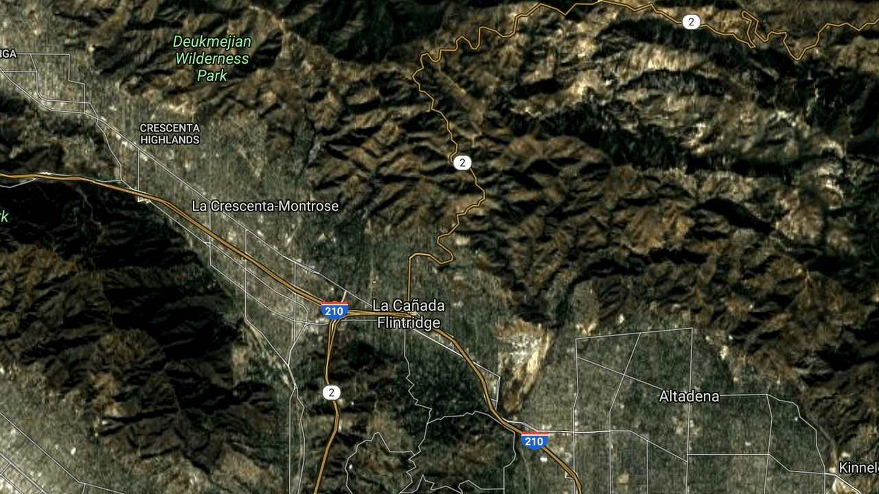 Área del Bosque Nacional Ángeles que colinda con La Cañada Flintridge.