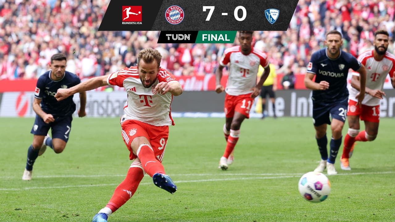 Harry Kane se luce con triplete en goleada de Bayern sobre Bochum