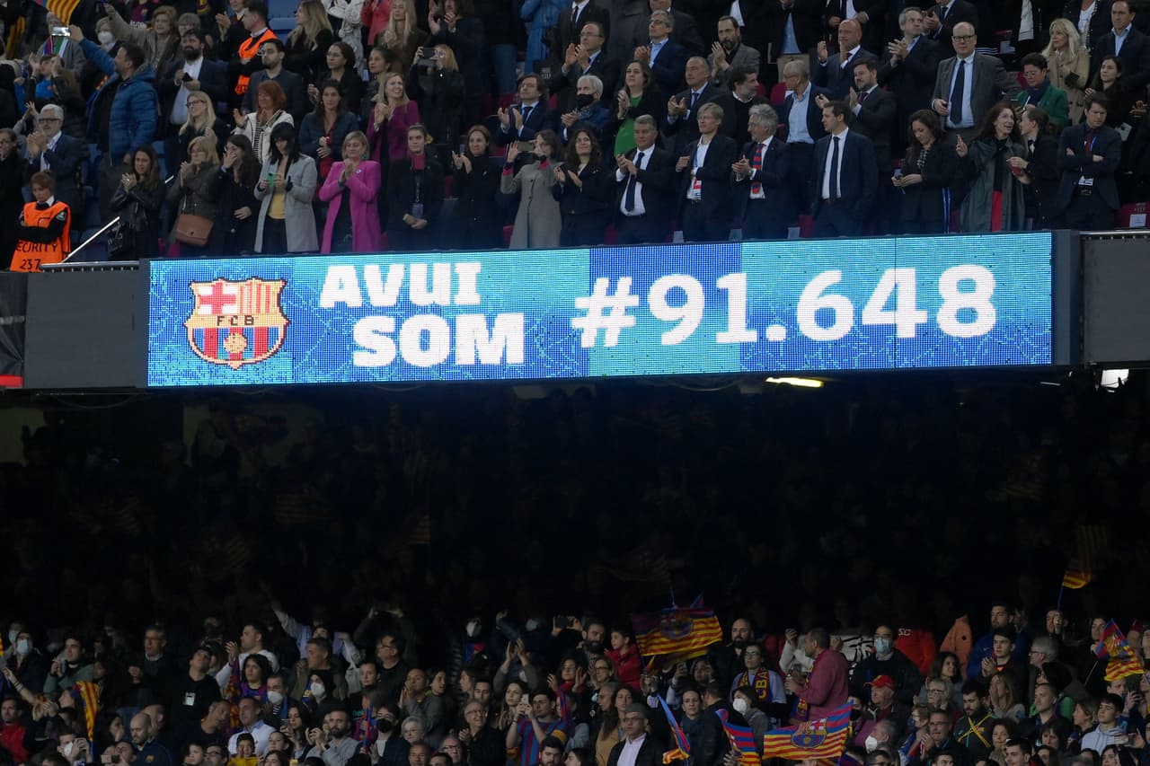 El Barcelona ingresó 91 mil 648 aficionados al Camp Nou ante el Wolfsburgo para convertirse en el partido femenil con más asistentes de la historia.