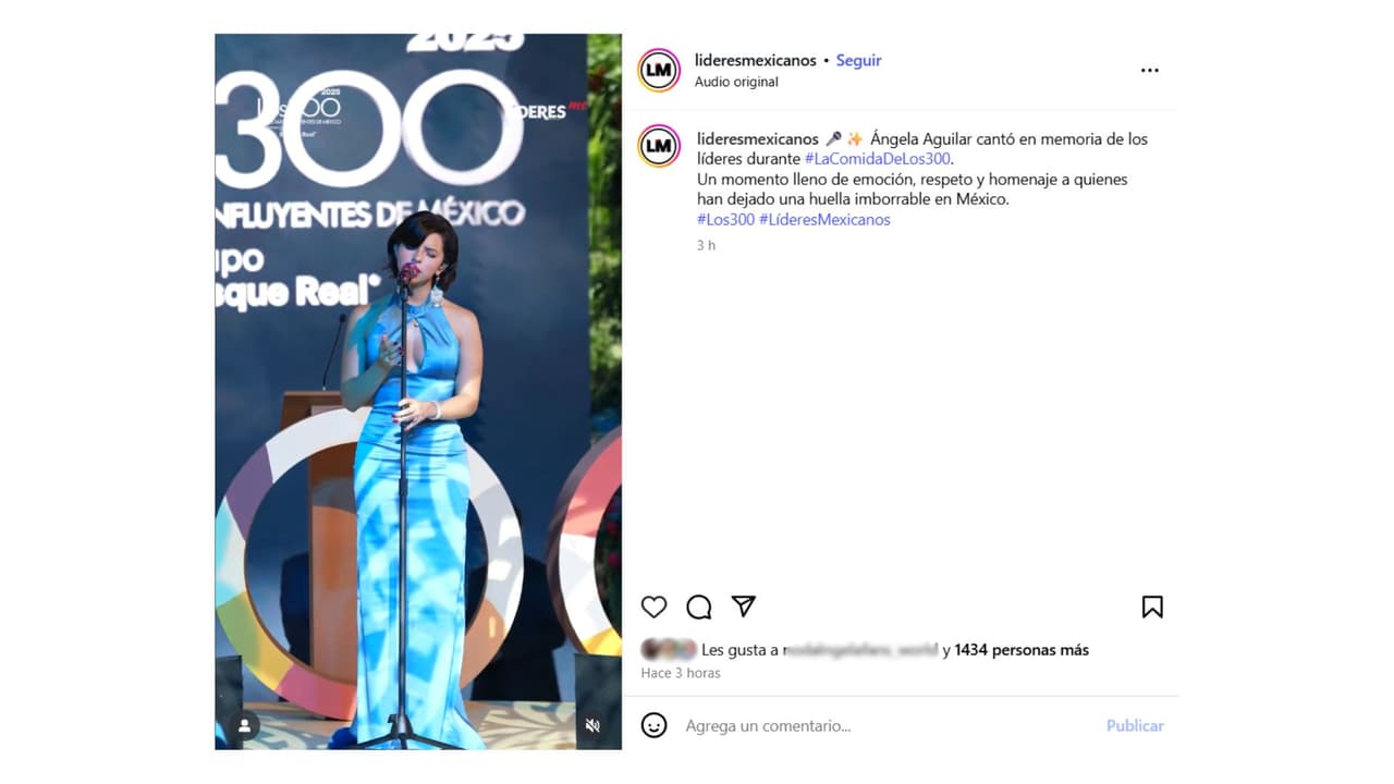 La joven interpretó 'Contigo a la distancia' durante el evento.