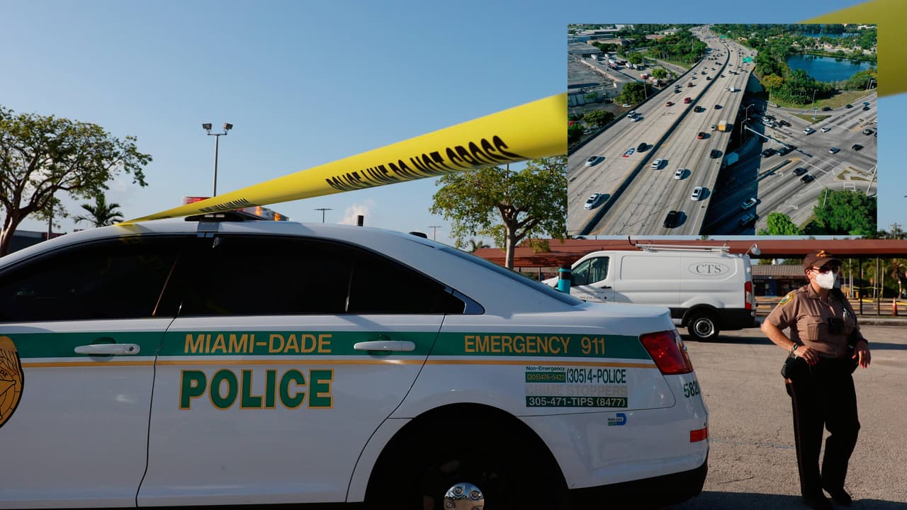 Hombre es herido de bala mientras conduce por la autopista Turnpike en Miami-Dade