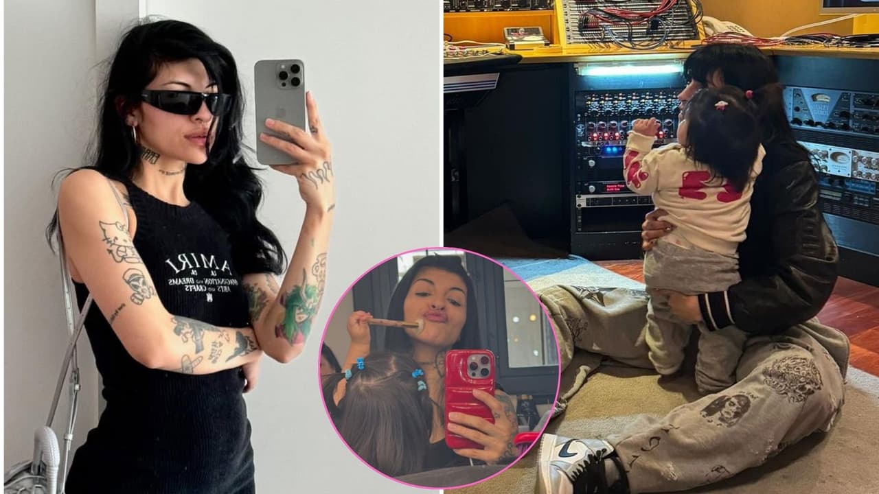 Cazzu muestra que Inti ya dio sus primeros pasos: La pequeña acompaña a la cantante en sus ensayos