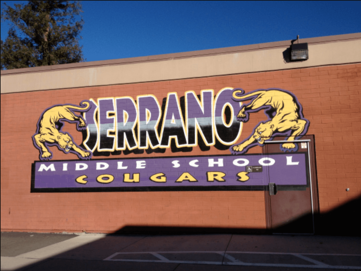 <b>Serrano Middle School</b>
<br>Dirección: 3131 Piedmont Drive, Highland, CA 92346
<br>