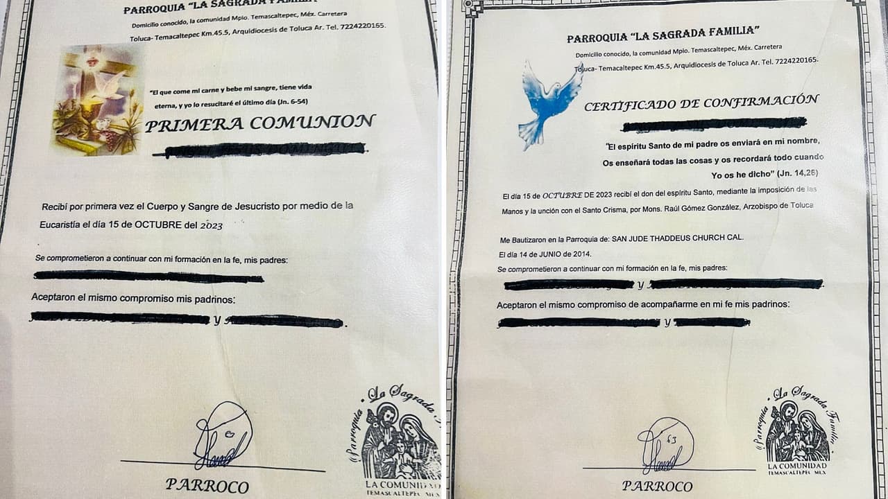 El 15 de octubre pasado también celebró varias misas de confirmación y de primeras comuniones falsas, por las que
<b>emitió certificados que no tienen valor en la Diócesis de Stockton</b>.
