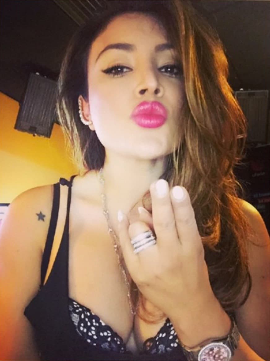 Sus labios son uno de sus atributos y ella siempre lo demuestra.