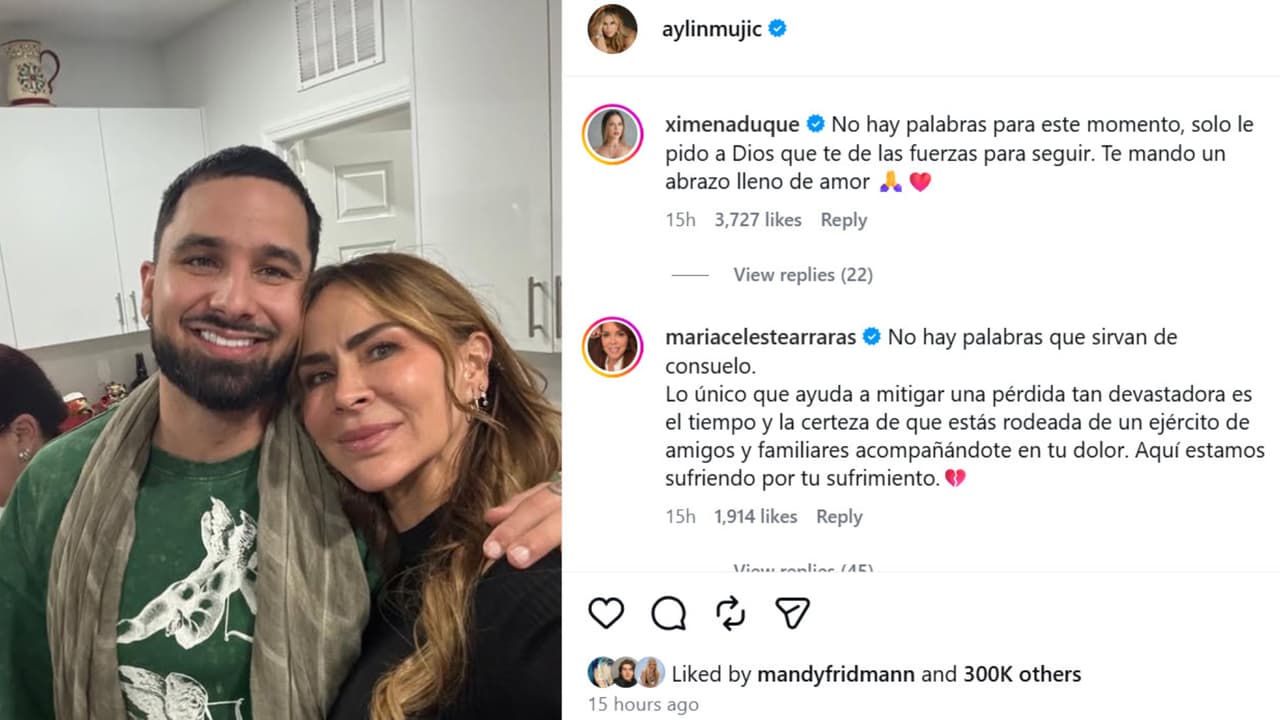 Ximena Duque y María Celeste Arrarás son algunas de las famosas que han reaccionado al mensaje de despedida que Aylín Mujica le dedicó a su hijo Mauro tras su inesperado fallecimiento.