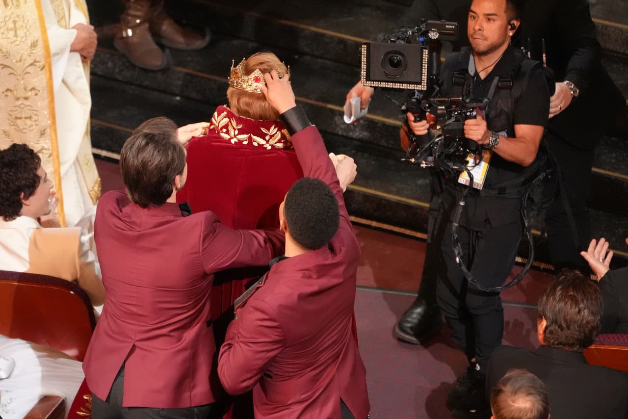 El presentador Conan O'Brien en la ceremonia del Oscar.