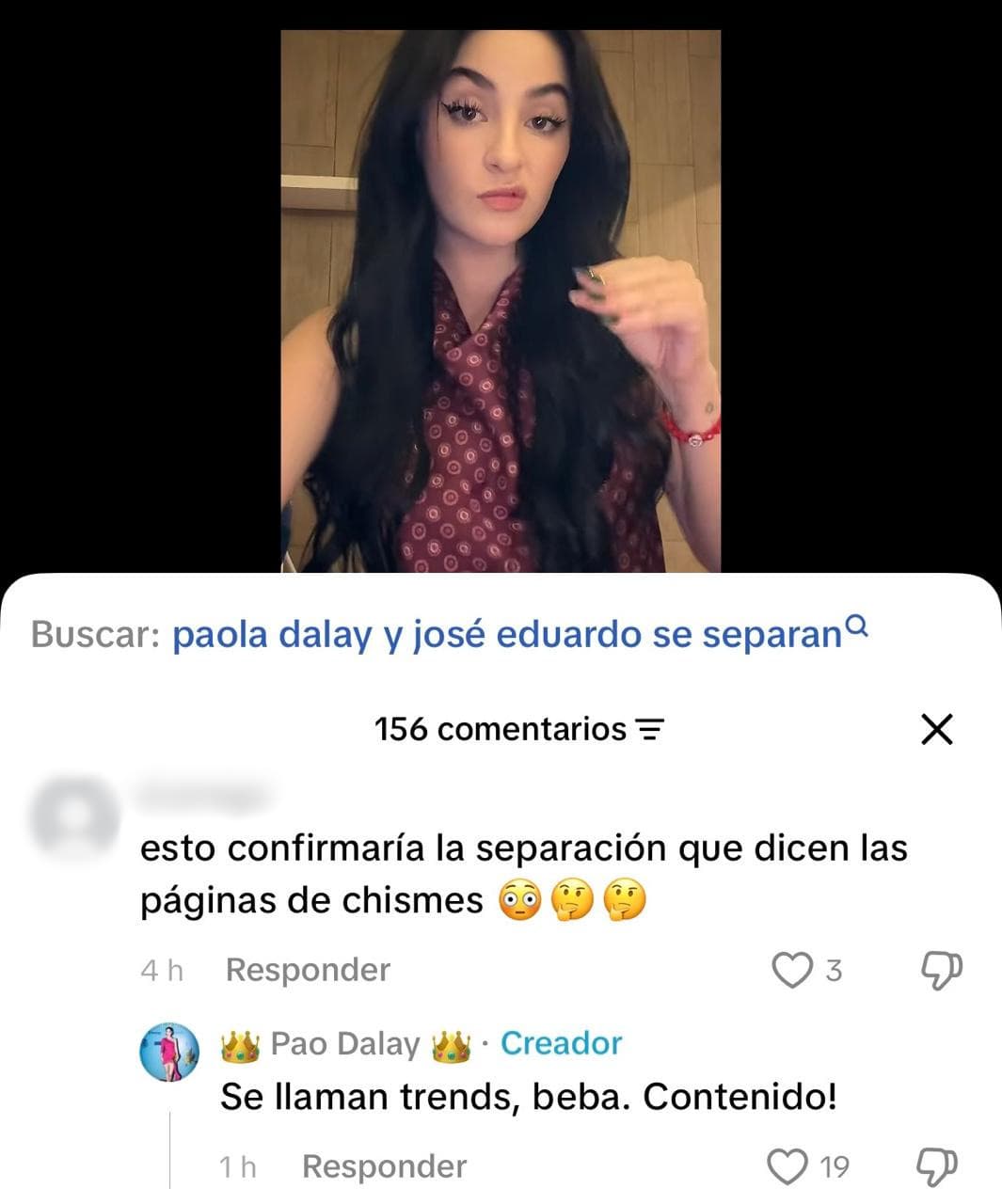 Así reaccionó Paola Dalay ante rumores de separación