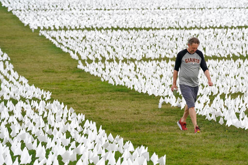 En asociación con In America Flags, la artista ha puesto a disposición de las personas el llenado de un formulario con un mensaje que alguien escribirá a mano para ellos y lo colocará entre las miles de banderas. También hay un mapa interactivo en el que las familias que usan esta opción pueden ver dónde se colocó su bandera y ver una imagen del mensaje en la bandera.
<br>