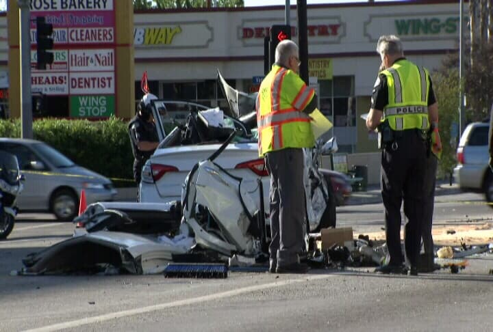 Seis personas fueron lesionadas en un choque que ocurrió en Van Nuys.