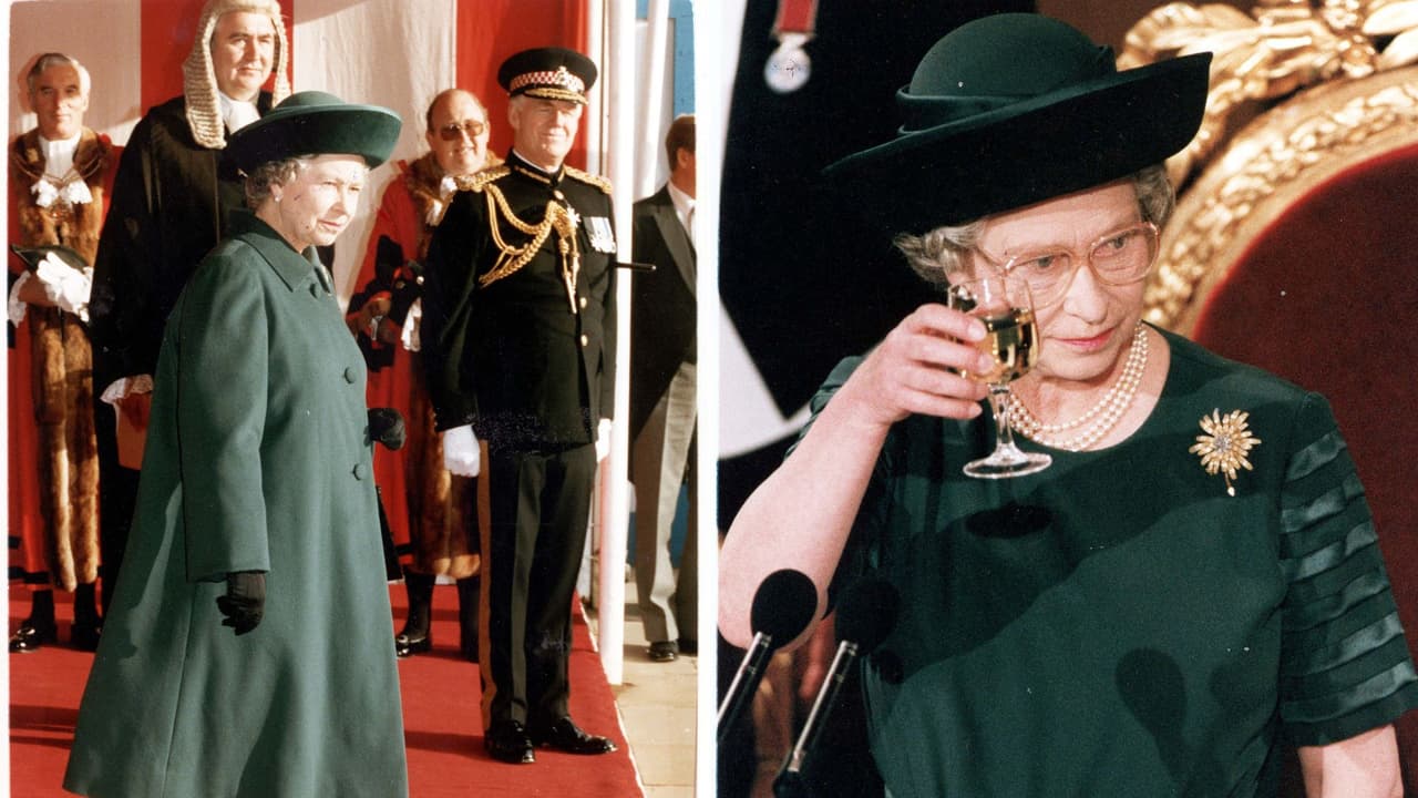 Reina Isabel II en 1992