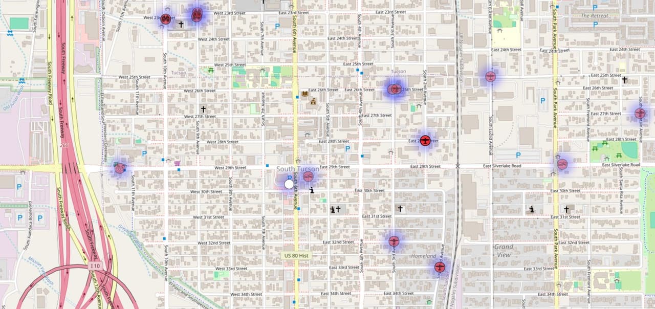 Activistas crean mapa que rastrea actividad de ICE en Tucson, Arizona