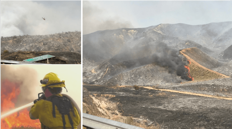 Incendio Soledad: cientos de acres quemados en Santa Clarita y podría empeorar si el clima no cambia