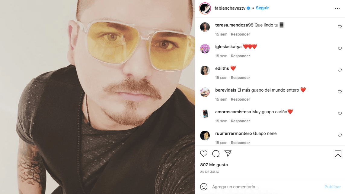 “Lindo”, “guapo”, “hermoso” son algunos de los mensajes que frecuentemente sus seguidoras dejan en la sección de comentarios de sus publicaciones Instagram.