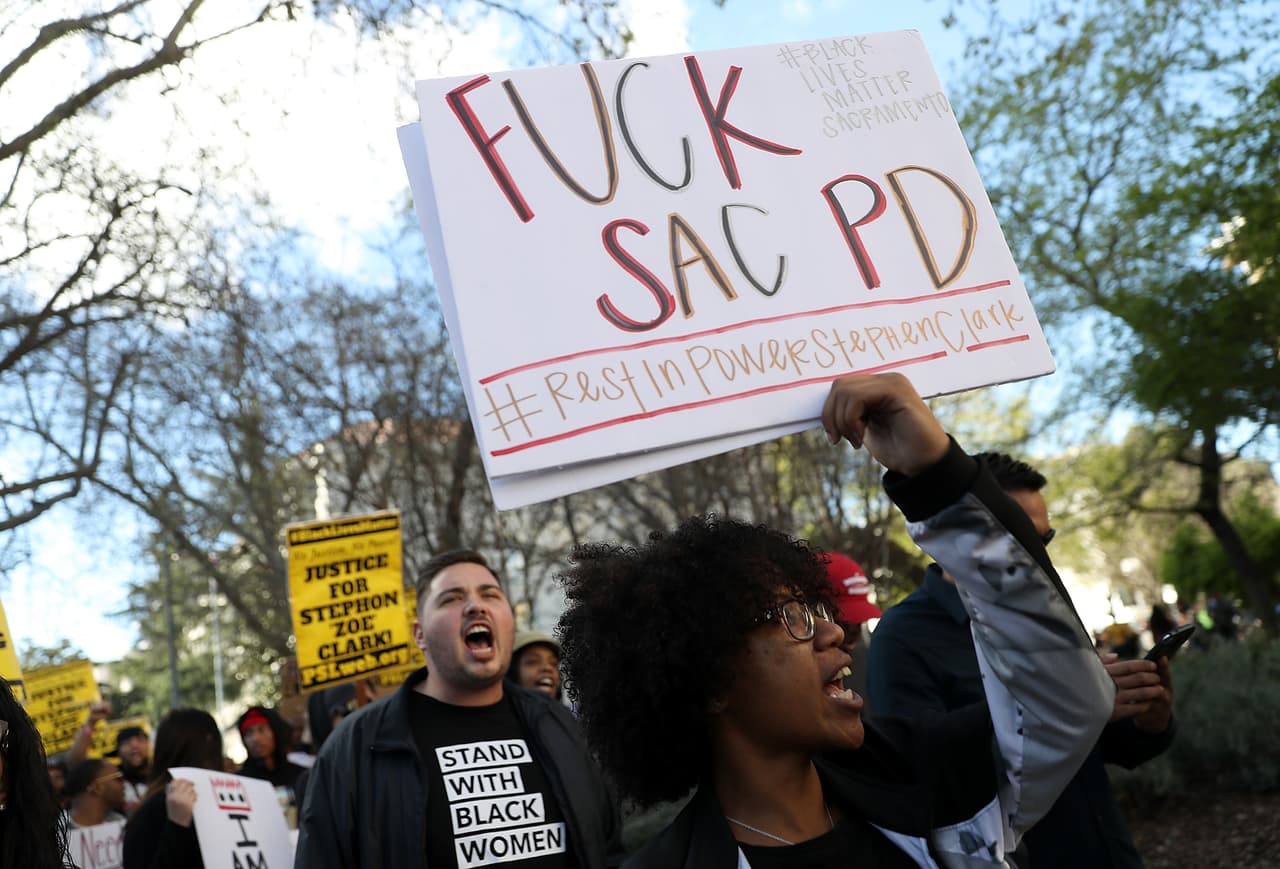 El movimiento 'Black Lives Matter' rechazó la decisión que tomaron los policías de Sacramento al disparar a Stephon Clark.