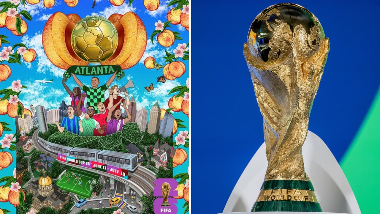 Duraznos, la figura relevante del póster oficial de Atlanta para el Mundial 2026