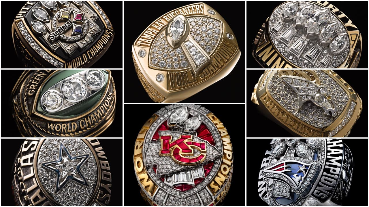 La colección completa de los anillos del Super Bowl | Desde el que consiguieron los Packers en 1967 hasta el de los Chiefs de 2020, todos son modelos espectaculares.