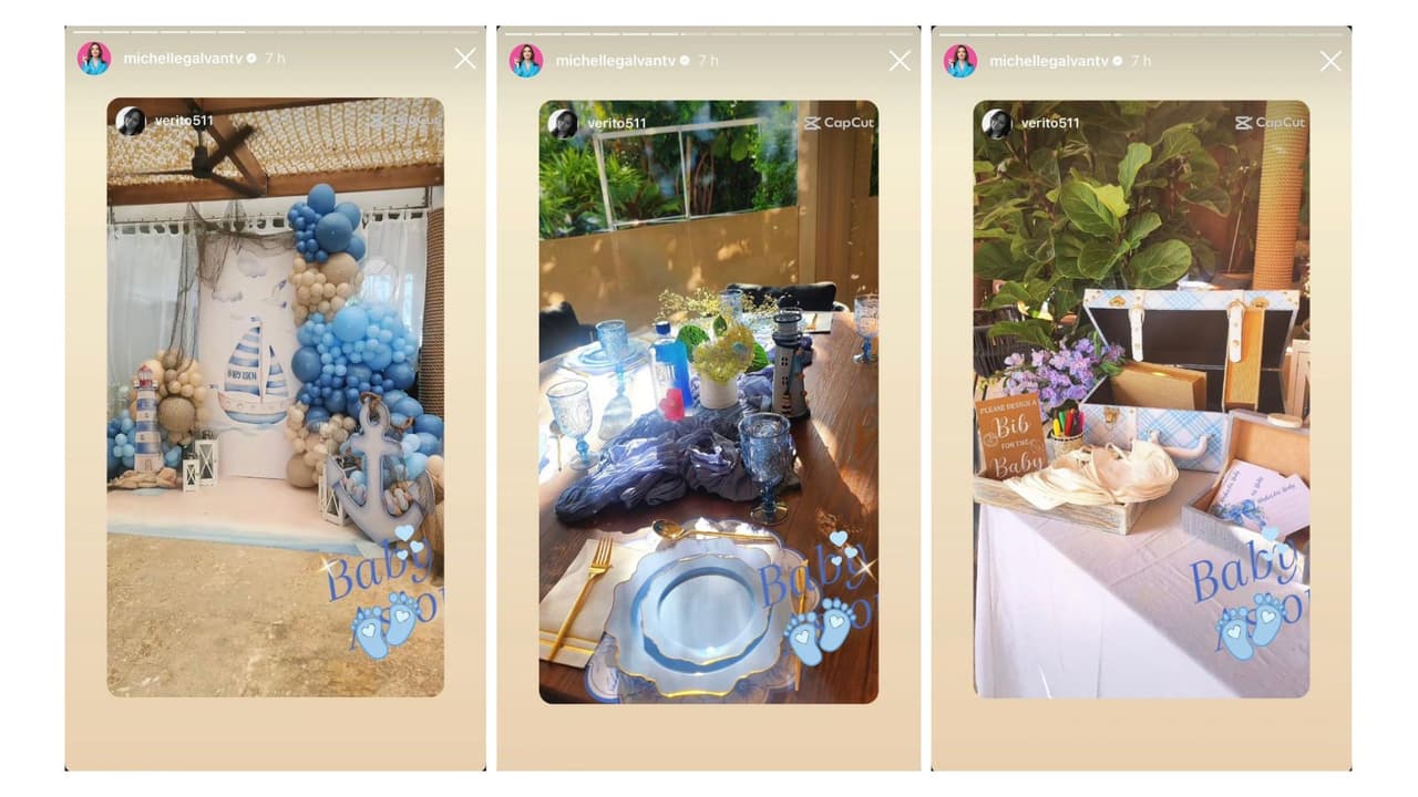 Así fue el baby shower de Michelle Galván