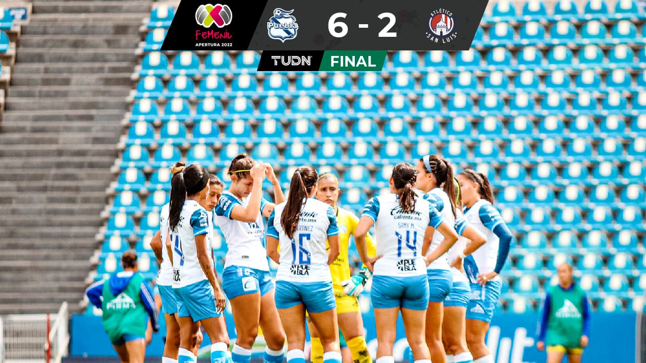 Puebla femenil golea al Atlético San Luis de Samayoa